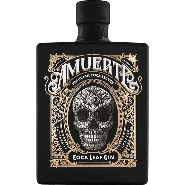 Amuerte Coca Leaf Gin Black Edition 43% 0,7l