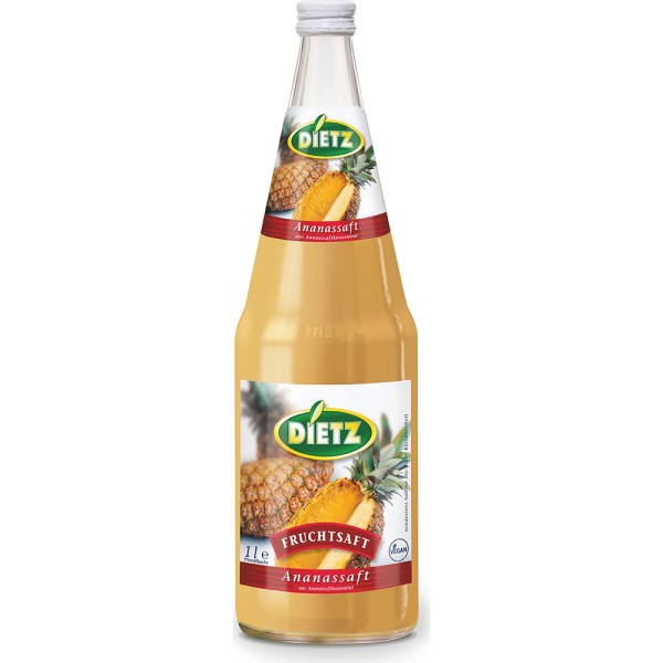 Dietz Ananassaft 6x 1l Mehrweg