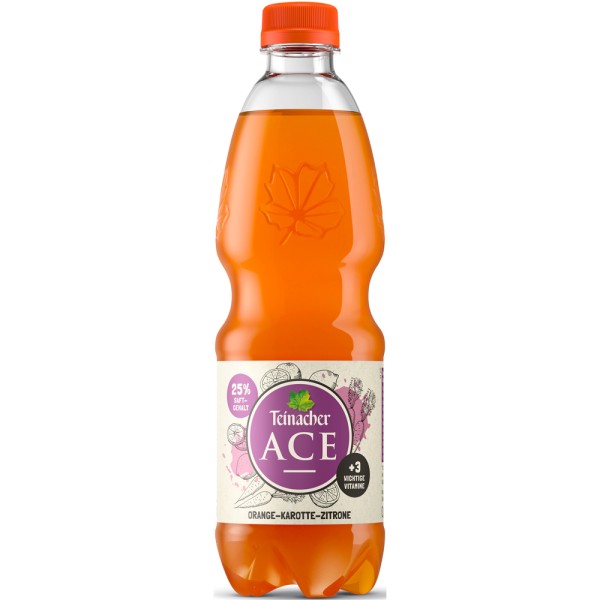 Teinacher ACE Spritzig PET 20x 0,5l Mehrweg