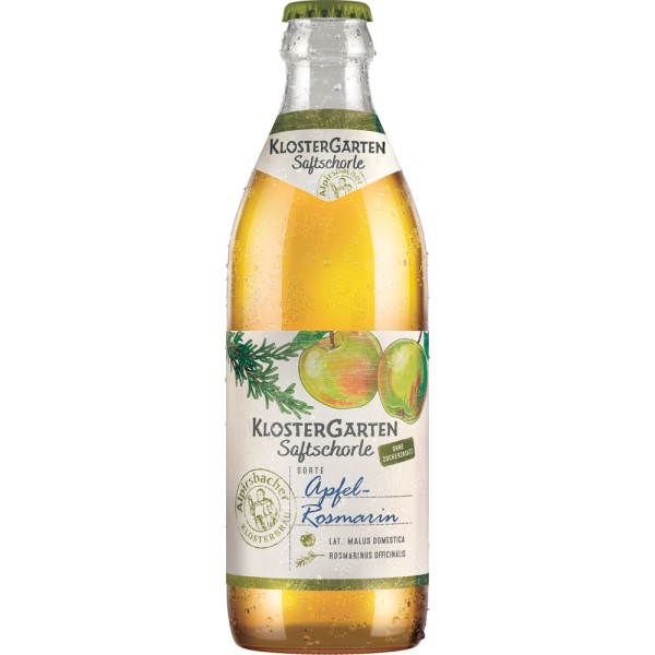 KlosterGarten Saftschorle Apfel-Rosmarin 20x 0,33 Liter Mehrweg