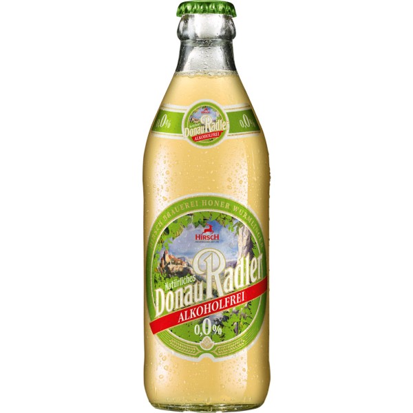 Hirsch Donau Radler Alkoholfrei 0,0% 20x 0,33 Liter Mehrweg