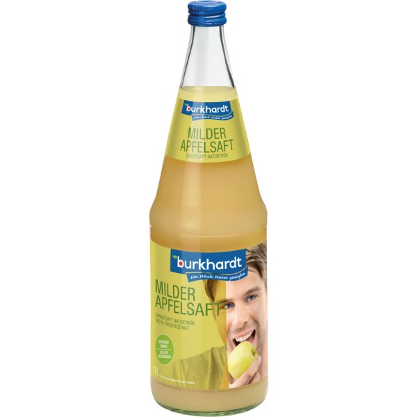 Burkhardt Milder Apfelsaft naturtrüb 6x 1l Mehrweg