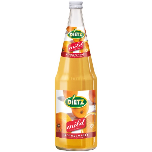 Dietz Orangensaft Mild 6x 1 Liter Mehrweg