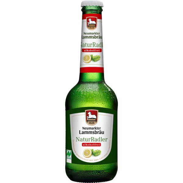 Lammsbräu NaturRadler Alkoholfrei BIO 10x 0,33 Liter Mehrweg