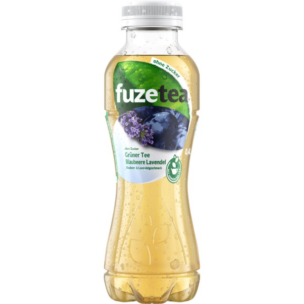 Fuze Tea Blaubeere Lavendel ohne Zucker 12x 0,4 Liter PET Einweg