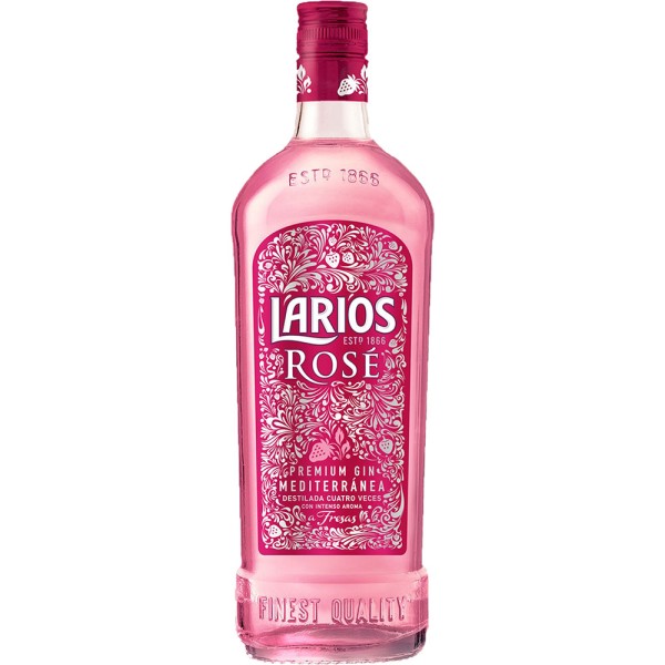 Larios ROSE Gin aus Spanien 37,5% 0,7l