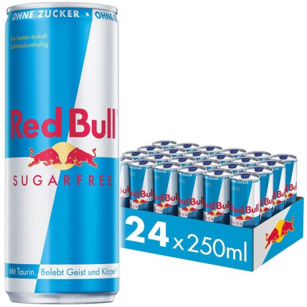 Red Bull Energy Drink Sugarfree 24x 250 ml Einweg