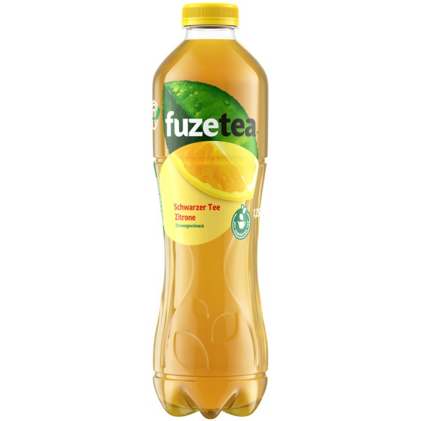 Fuze Tea Schwarzer Tee Zitrone PET 6x 1,25 Liter Einweg